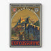 Vintage seinäjuliste Carcassonnen linnasta