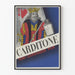 Vintage juliste CARDITONE Toni-Cardiaque seinäkoriste