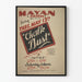 Vintage-teatterin juliste Mayan 'Chalk Dust' 1936