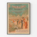 Vintage Juliste Pariisin Champs-Élysées Puutarha Näytös ja Konsertti