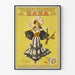 Vintage teatterijuliste Zaza - Tyylikäs seinäkoristelu