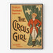 Vintage juliste The Circus Girl - Retro seinäkoristelu