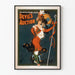 Vintage Pirun huutokauppa juliste Chas H. Yale