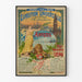 Vintage juliste Pohjoisen rautatieasemasta, Maailmannäyttely, Antwerpen 1894