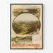Vintage juliste Montreux-Oberland Bernin sähköisestä rautatiestä
