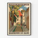 Vintage juliste Itäisen rautatiet - Bourbonne-les-Bains