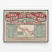 Vintage juliste Itäisen rautatien teistä - Nopeita junia Ranskassa ja Euroopassa 1893 — kehystetty taideteos seinällä