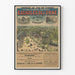 Vintagejuliste Bagnoles-de-l'Orne Termiinalaitos Normandia