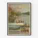 Vintage Juliste Nantes Ain Chemins de fer Paris Lyon Méditerranée