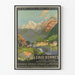 Vintagejuliste Eaux-Bonnes Pyrénées Midi- ja Orléansin rautatieasemat