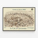 Vintage juliste Midi-rautatiet La Cité de Carcassonne — kehystetty taideteos seinällä