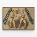 Vintage Baseball Juliste Chicago Yhdysvaltojen mestarit — kehystetty taideteos seinällä