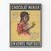 Vintage Juliste Suklaa Menier - Retroseinän koriste