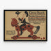 Vintage Circus Busch 1910 - Julisteen seinäkoristelu retro — kehystetty taideteos seinällä