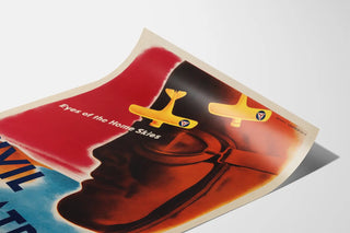 Vintage juliste Civil Air Patrol - seinäkoristelu ilmailusta