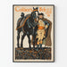 Vintage Juliste Collier's 1908 - Sotilas ja hevonen