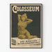 Vintage juliste Colosseum - Kultaisen ihon omaava tyttö