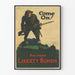 Vintage sotilasteos Come On Buy More Liberty Bonds