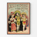 Vintage juliste konsertti kellosta Champs-Élysées Frères Mortimer