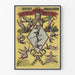 Vintage-konserttijuliste Brothers Avone Clowns grotesques