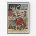 Vintage-konserttilistaamisten lähettiläiden juliste seinäkoriste