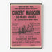 Vintage-konserttijuliste Marokkolainen näyttely 1889 Pariisi