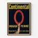 Vintage Continental Rouge Ferré - Auton seinäkoriste Juliste