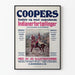 Vintage juliste Coopers Histoires Indiennes -kuvitettu