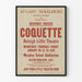Vintage-teatteri Coquette Raleigh Little Theatre -juliste