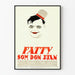 Vintage juliste Fatty som Don Juan