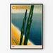 Vintage juliste seinäkoriste Crimean ranta ja meri