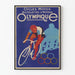 vintage juliste Cycles Motos Bicyclette à moteur Olympique