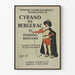 Vintage juliste Cyrano de Bergerac, tekijä Edmond Rostand