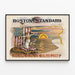 Vintage Boston Standard - Historiallinen amerikkalainen seinäkoriste juliste — kehystetty taideteos seinällä