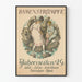 Vintage juliste naisten sukista neljän vuodenajan seinäkoriste