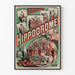 Vintage juliste Hippodrome La Chasse seinäkoriste