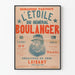 Vintagejuliste L'Étoile du Général Boulanger - Retroseinän koriste