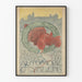 Vintage Juliste Norjan ensimmäisestä autokilpailunäyttelystä 1909