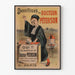Vintage juliste hammaspastasta tohtori Pétersonilta seinäkoristeluun