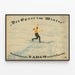Louis Oppenheimin vintage-ski juliste "Der Sport im Winter" — kehystetty taideteos seinällä