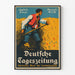 Saksalainen vintage-juliste maatalouslehdestä