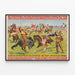 Vintage Barnum & Bailey Wild West Show -juliste — kehystetty taideteos seinällä