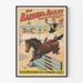 Vintage Barnum & Bailey -juliste hevosenkulkijoiden kilpailusta