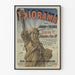 Vintage juliste Tuileriesin puutarhassa