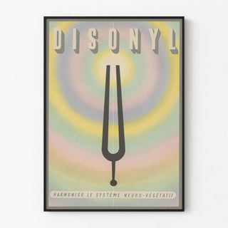 Vintage juliste DISONYL - Harmonisoiva seinäkoristelu