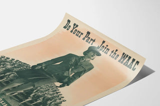Vintage Juliste Rekrytointi WAAC Yhdysvaltain armeija