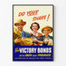 Vintagejuliste Do Your Share - Auta rahalla ja maataloustuotteilla