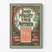 Vintagejuliste « Älä unohda äitiäsi » Art Nouveau -tyyli