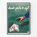 Retro juliste 'Älä nosta sitä!' seinäkoristeluun vintage-tyylinen