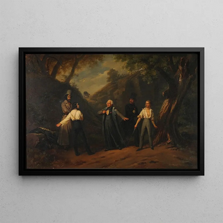 douardHenriThophile Pingret - Le duel ou le cur conciliateur.webp